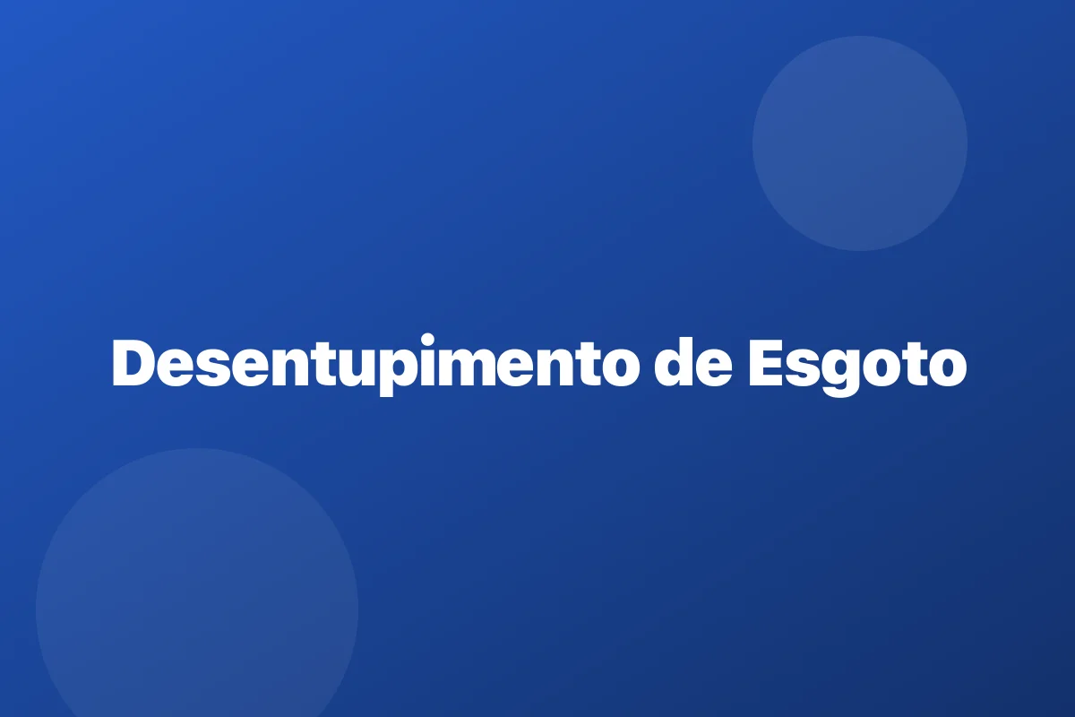Desentupimento de esgoto em Bauru – limpeza da coluna